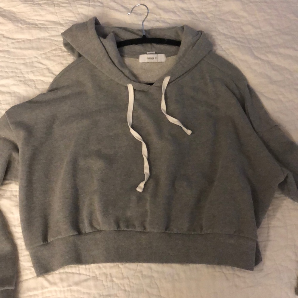 FOREVER 21 Cropped Hoodie